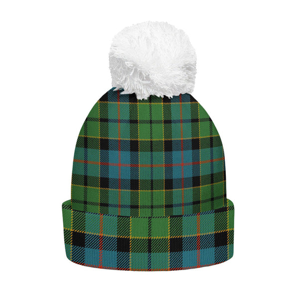 Forsyth Ancient Clan Badge Tartan Bobble Beanie Hat