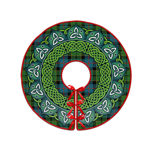 Forsyth Ancient Clan Badge Tartan Christmas Tree Skirt Heritage Holiday Decor