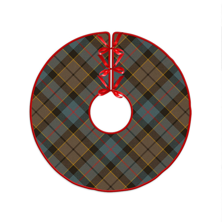 Forsyth Weathered Clan Badge Tartan Christmas Tree Skirt