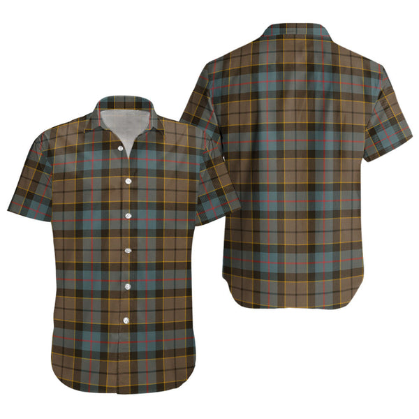 Forsyth Weathered Clan Badge Tartan Short Sleeve Shirt