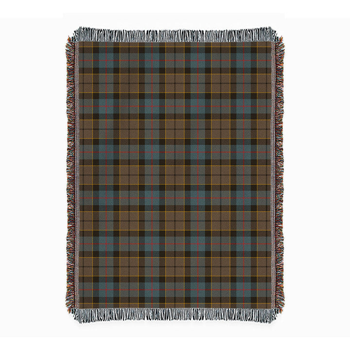 Forsyth Weathered Clan Badge Tartan Woven Blanket