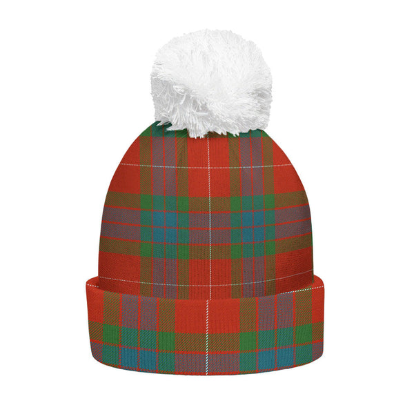 Fraser Ancient Clan Badge Tartan Bobble Beanie Hat
