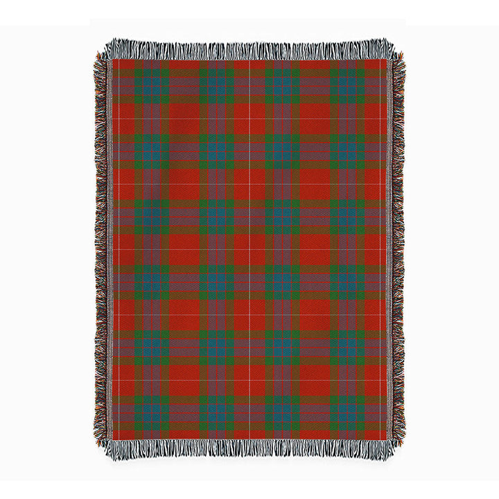Fraser Ancient Clan Badge Tartan Woven Blanket