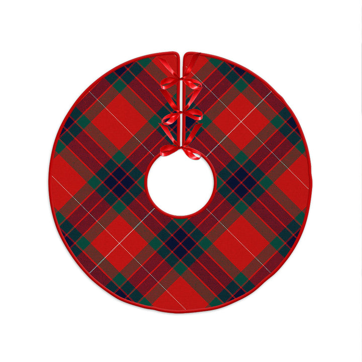 Fraser Modern Clan Badge Tartan Christmas Tree Skirt