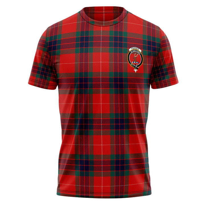 Fraser Modern Clan Badge Tartan T-Shirt