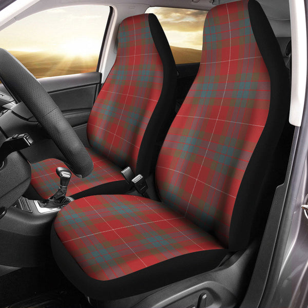 Fraser Weathered Clan Badge Tartan Car Seat Covers