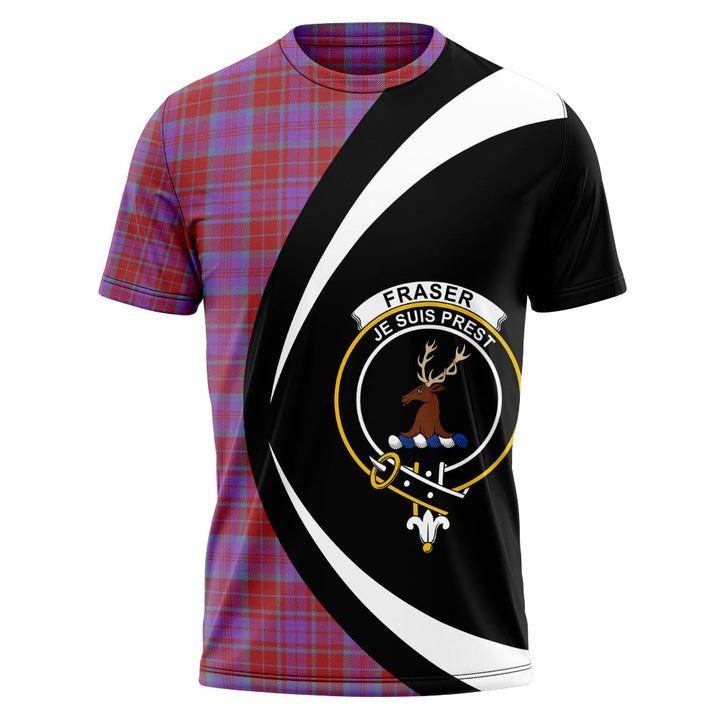 Fraser of Reelig Ancient Clan Badge Tartan T-Shirt Circle Style Personalized