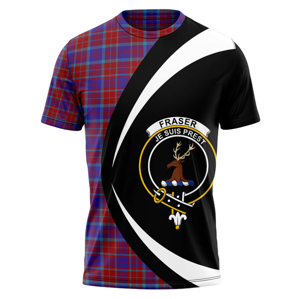 Fraser of Reelig Modern Clan Badge Tartan T-Shirt Circle Style Personalized