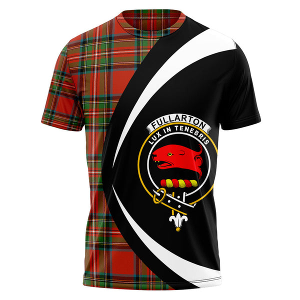 Fullarton Clan Badge Tartan T-Shirt Circle Style Personalized