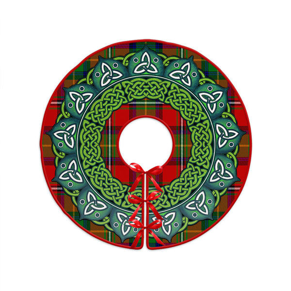 Fullerton Clan Badge Tartan Christmas Tree Skirt Heritage Holiday Decor