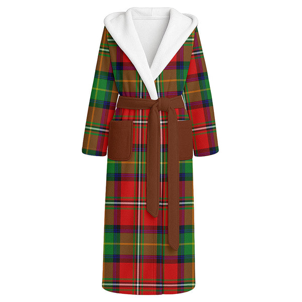 Fullerton Clan Badge Tartan Flannel Hooded Bathrobe
