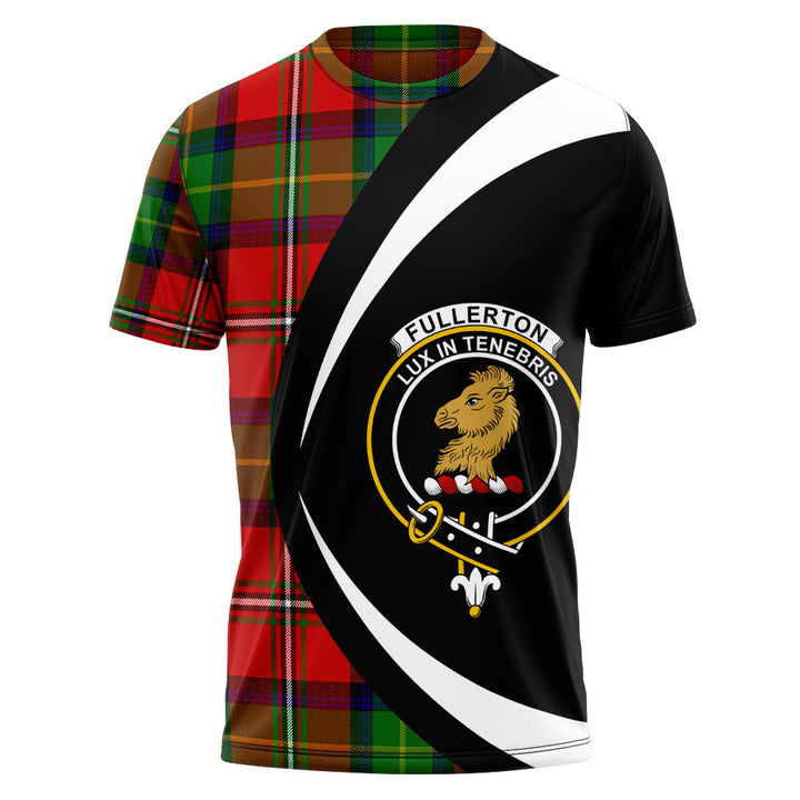 Fullerton Clan Badge Tartan T-Shirt Circle Style Personalized