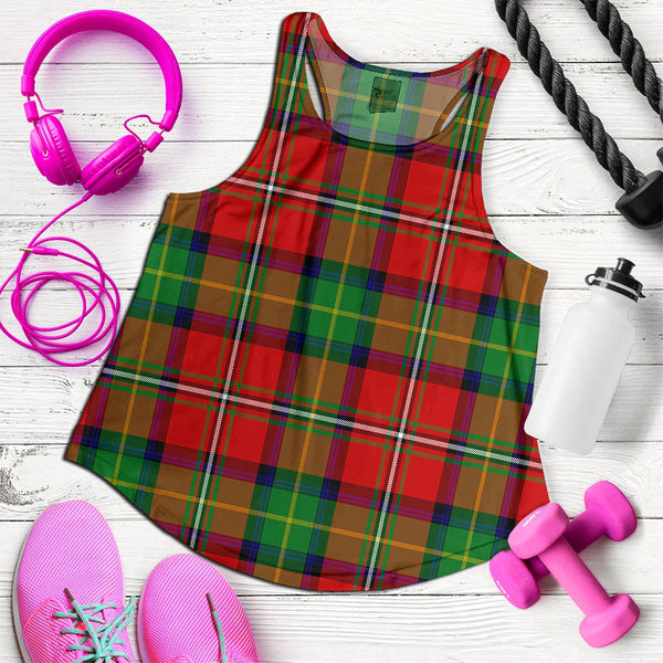 Fullerton Clan Badge Tartan Women Racerback Tank Top
