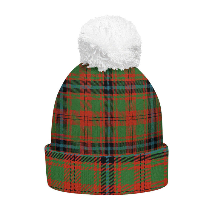 Fulton 1999 Ancient Clan Badge Tartan Bobble Beanie Hat