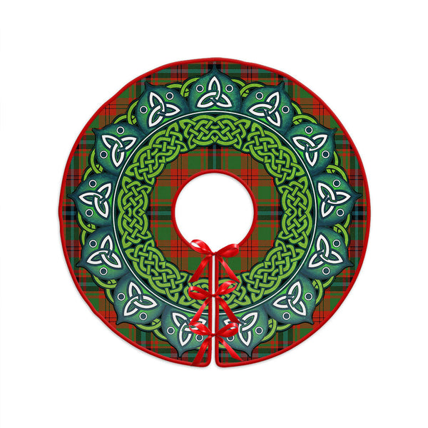 Fulton 1999 Ancient Clan Badge Tartan Christmas Tree Skirt Heritage Holiday Decor
