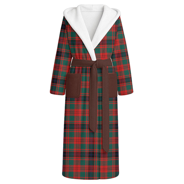 Fulton 1999 Modern Clan Badge Tartan Flannel Hooded Bathrobe