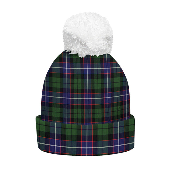 Galbraith Modern Clan Badge Tartan Bobble Beanie Hat