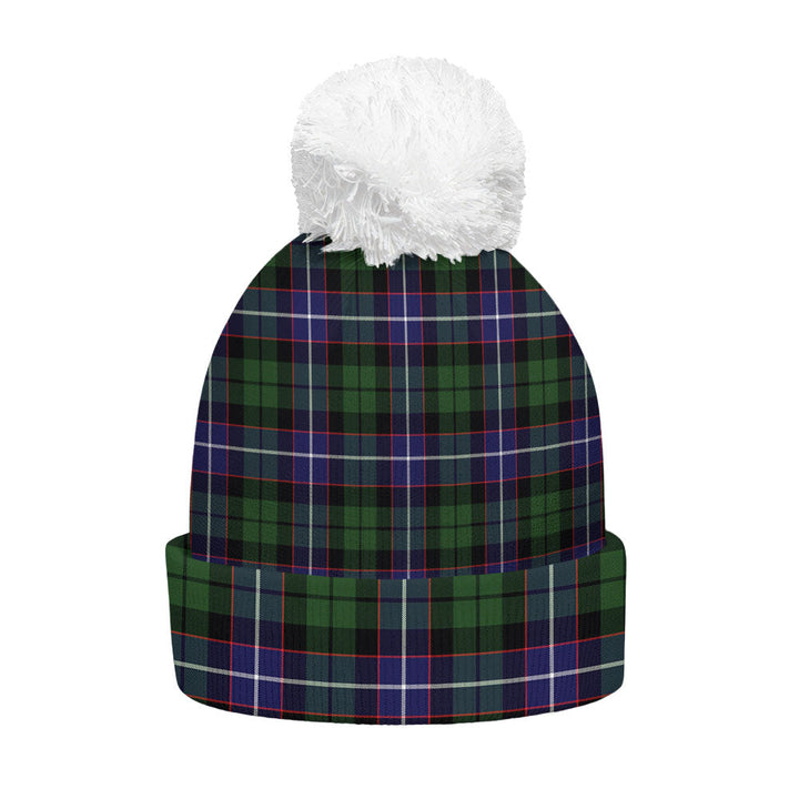 Galbraith Modern Clan Badge Tartan Bobble Beanie Hat