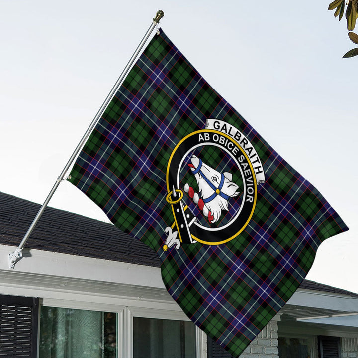 Galbraith Modern Clan Badge Tartan House Flag