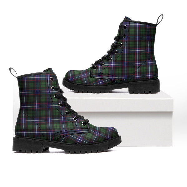 Galbraith Modern Clan Badge Tartan Leather Boots