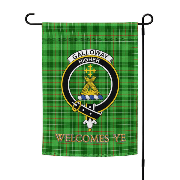 Galloway District Clan Badge Tartan Garden Flag