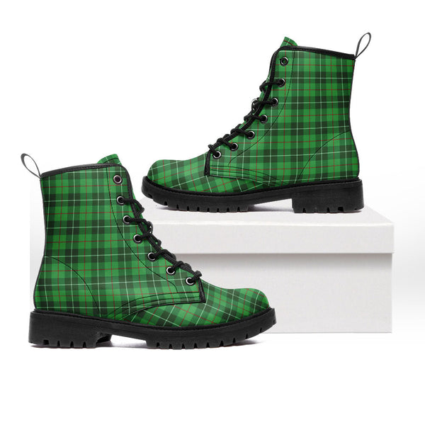 Galloway District Clan Badge Tartan Leather Boots