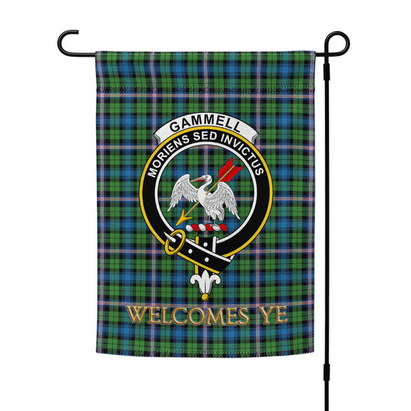 Gammell Ancient Clan Badge Tartan Garden Flag