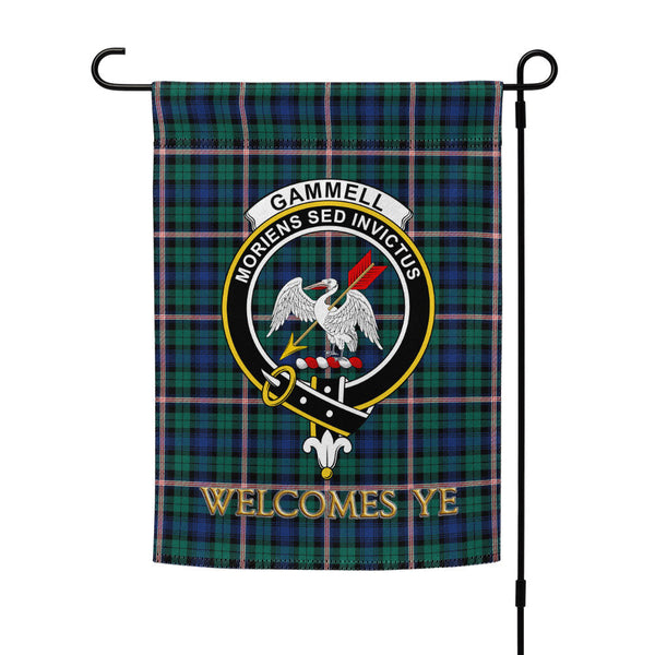 Gammell Modern Clan Badge Tartan Garden Flag