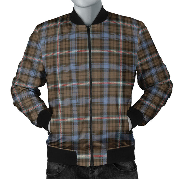 Gammell Weathered Clan Badge Tartan Bomber Jacket