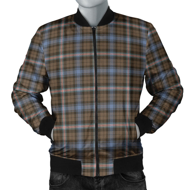 Gammell Weathered Clan Badge Tartan Bomber Jacket