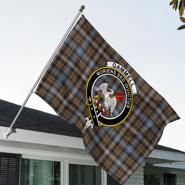 Gammell Weathered Clan Badge Tartan House Flag