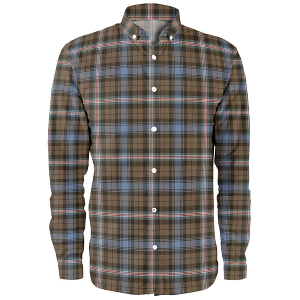 Gammell Weathered Clan Badge Tartan Long Sleeve Shirt