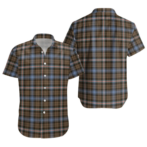 Gammell Weathered Clan Badge Tartan Short Sleeve Shirt