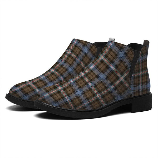 Gammell Weathered Tartan Flat Ankle Boots