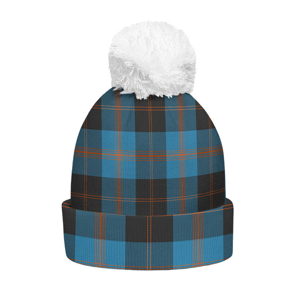 Garden Clan Badge Tartan Bobble Beanie Hat