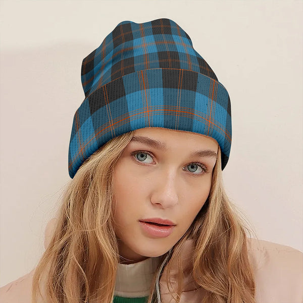 Garden Clan Badge Tartan Knitted Beanie