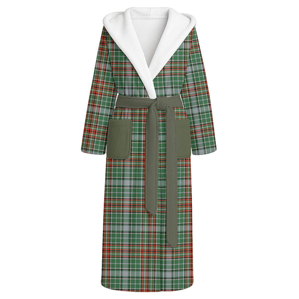 Gayre Ancient Clan Badge Tartan Flannel Hooded Bathrobe