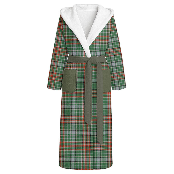 Gayre Ancient Clan Badge Tartan Flannel Hooded Bathrobe