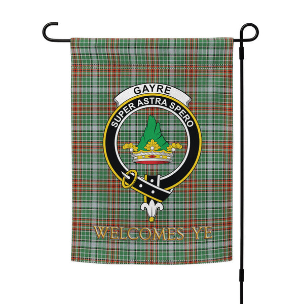 Gayre Ancient Clan Badge Tartan Garden Flag