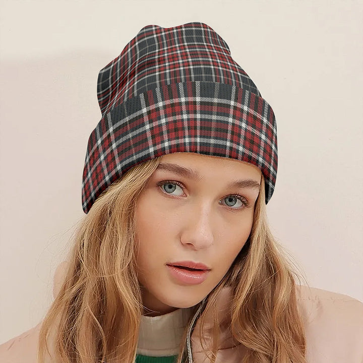 Gayre Bodyguard Weathered Tartan Knitted Beanie