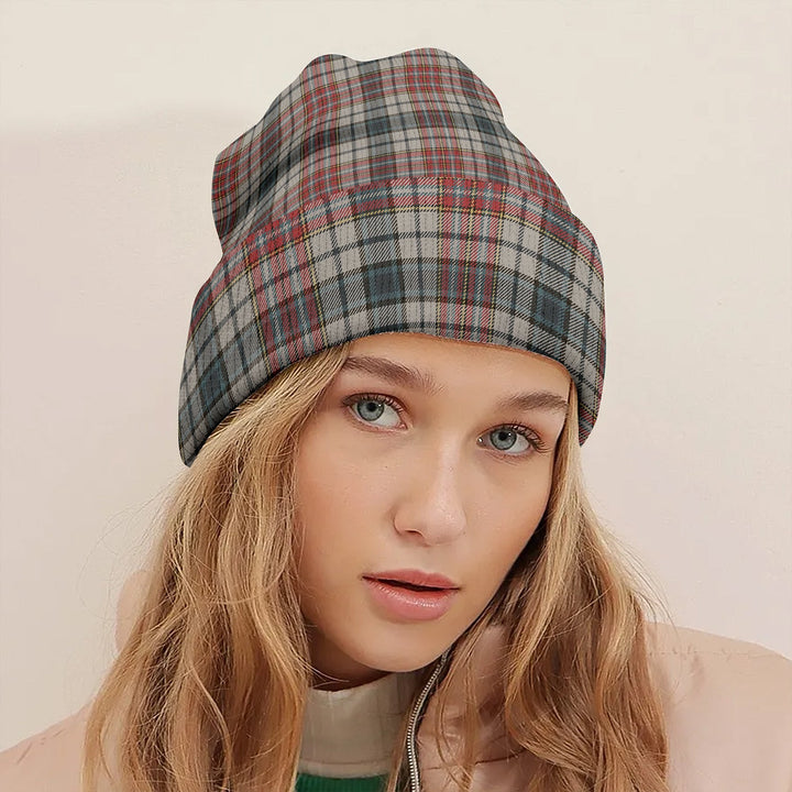 Gayre Dress 2 Weathered Tartan Knitted Beanie