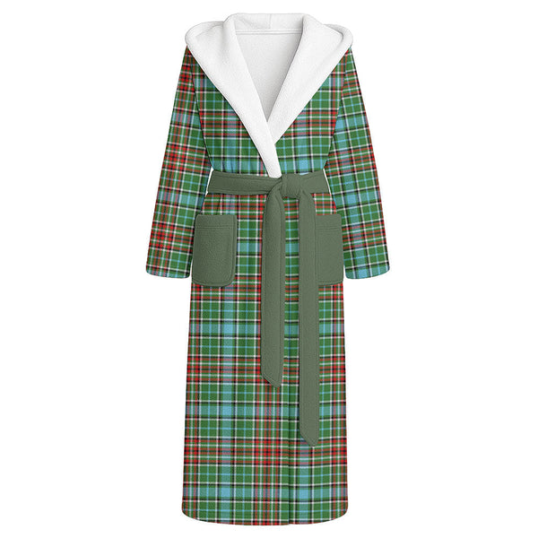 Gayre Modern Clan Badge Tartan Flannel Hooded Bathrobe
