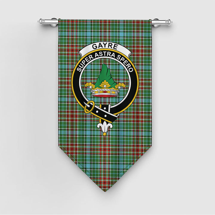 Gayre Modern Clan Badge Tartan Gonfalon