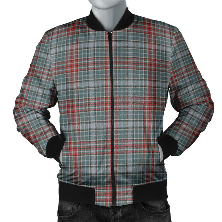 Gayre Weathered Clan Badge Tartan Bomber Jacket