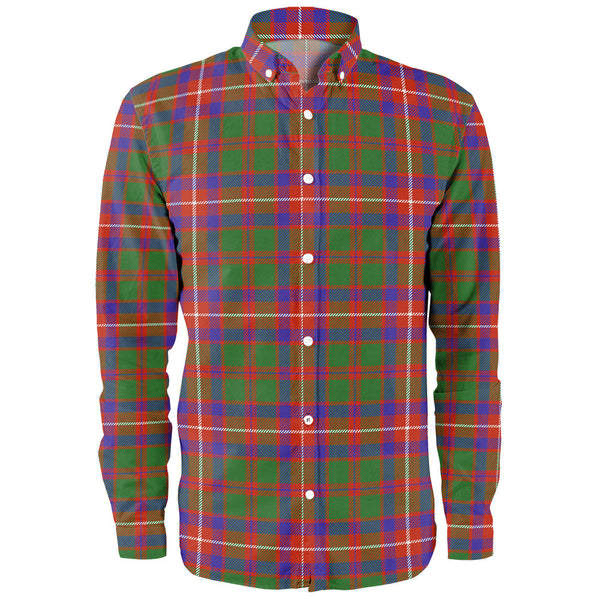 Geddes Ancient Clan Badge Tartan Long Sleeve Shirt