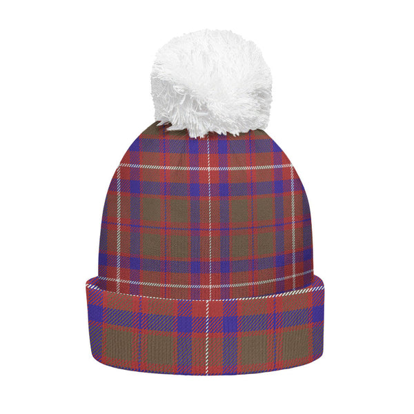 Geddes Weathered Clan Badge Tartan Bobble Beanie Hat