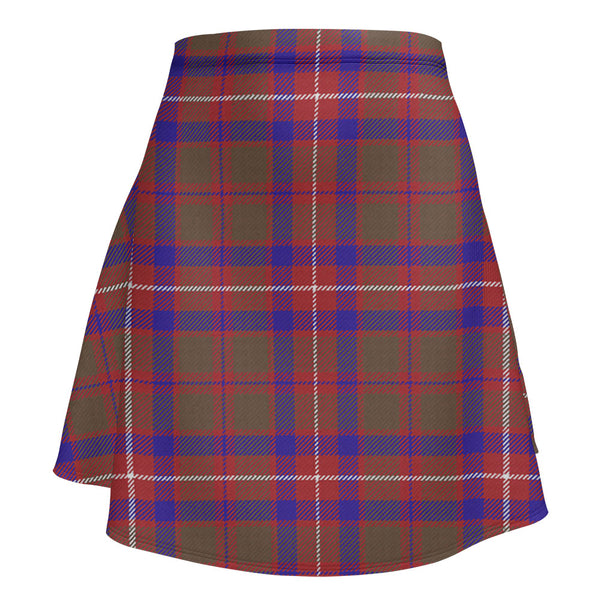 Geddes Weathered Clan Badge Tartan Flared Skirt