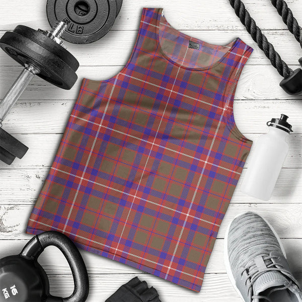 Geddes Weathered Clan Badge Tartan Men Tank Top