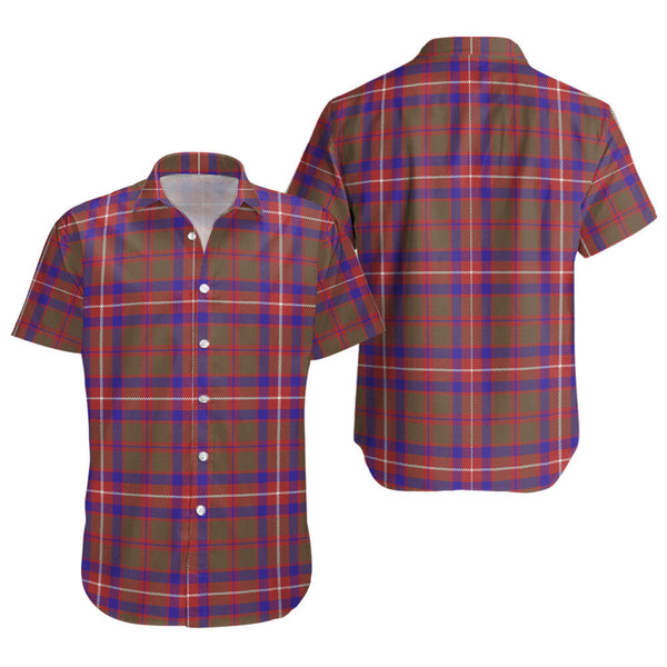 Geddes Weathered Clan Badge Tartan Short Sleeve Shirt
