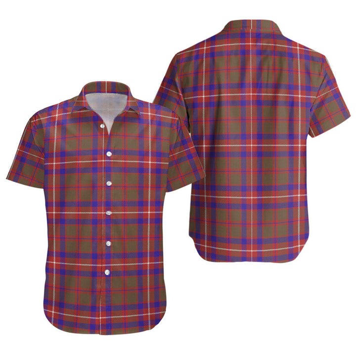 Geddes Weathered Clan Badge Tartan Short Sleeve Shirt